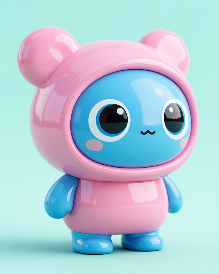 반짝이는 플라스틱 인형