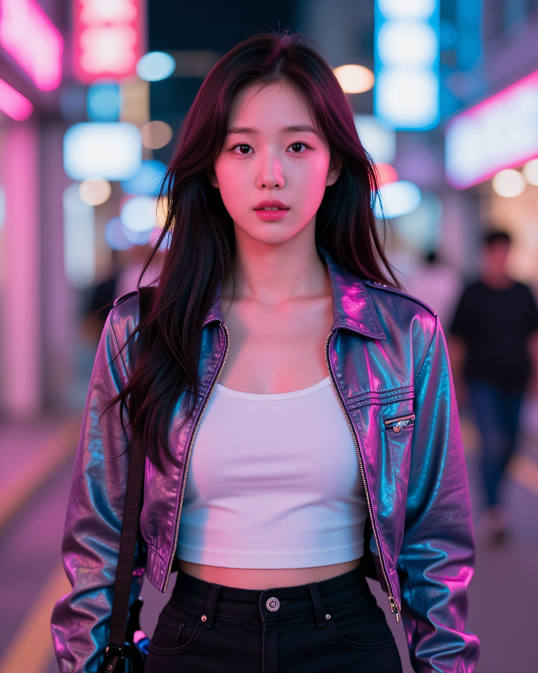 네온 빛 서울의 밤